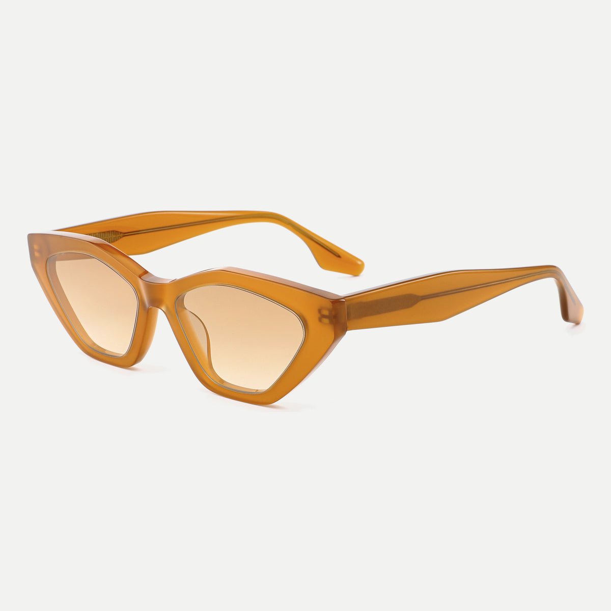 Vega sunglasses - Crystal Amber / Peach - 45-degree view