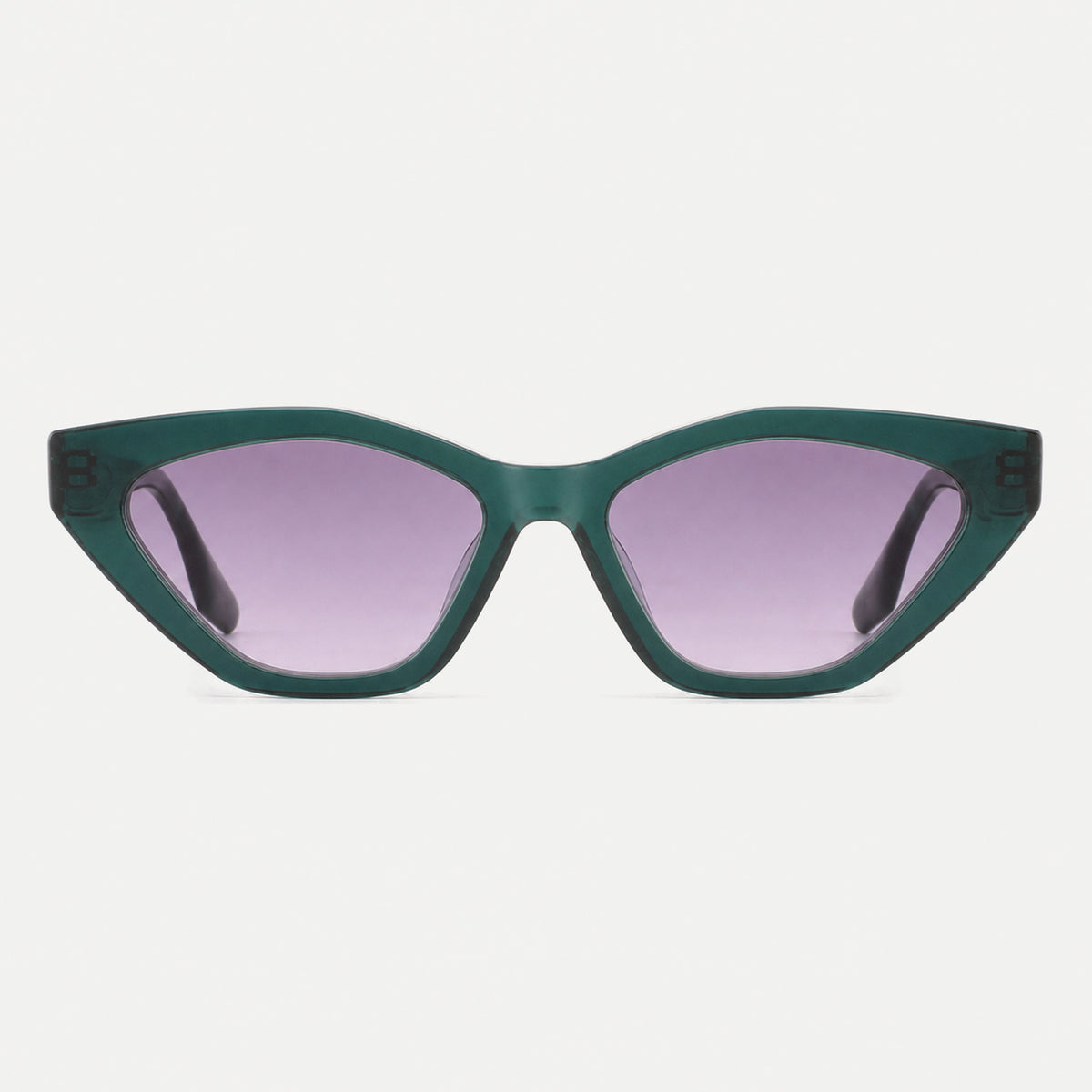 Vega sunglasses - Forest Green / Lilac - front view