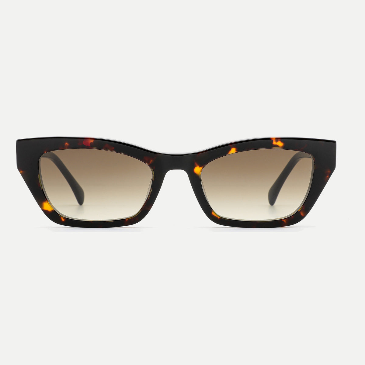 Lyra sunglasses - Dark Tortoise / Brown Gradient - front view