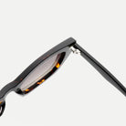Lyra sunglasses - Dark Tortoise / Brown Gradient - hinge detail
