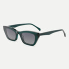 Lyra sunglasses - Forest Green / Smoke Gradient - 45-degree view