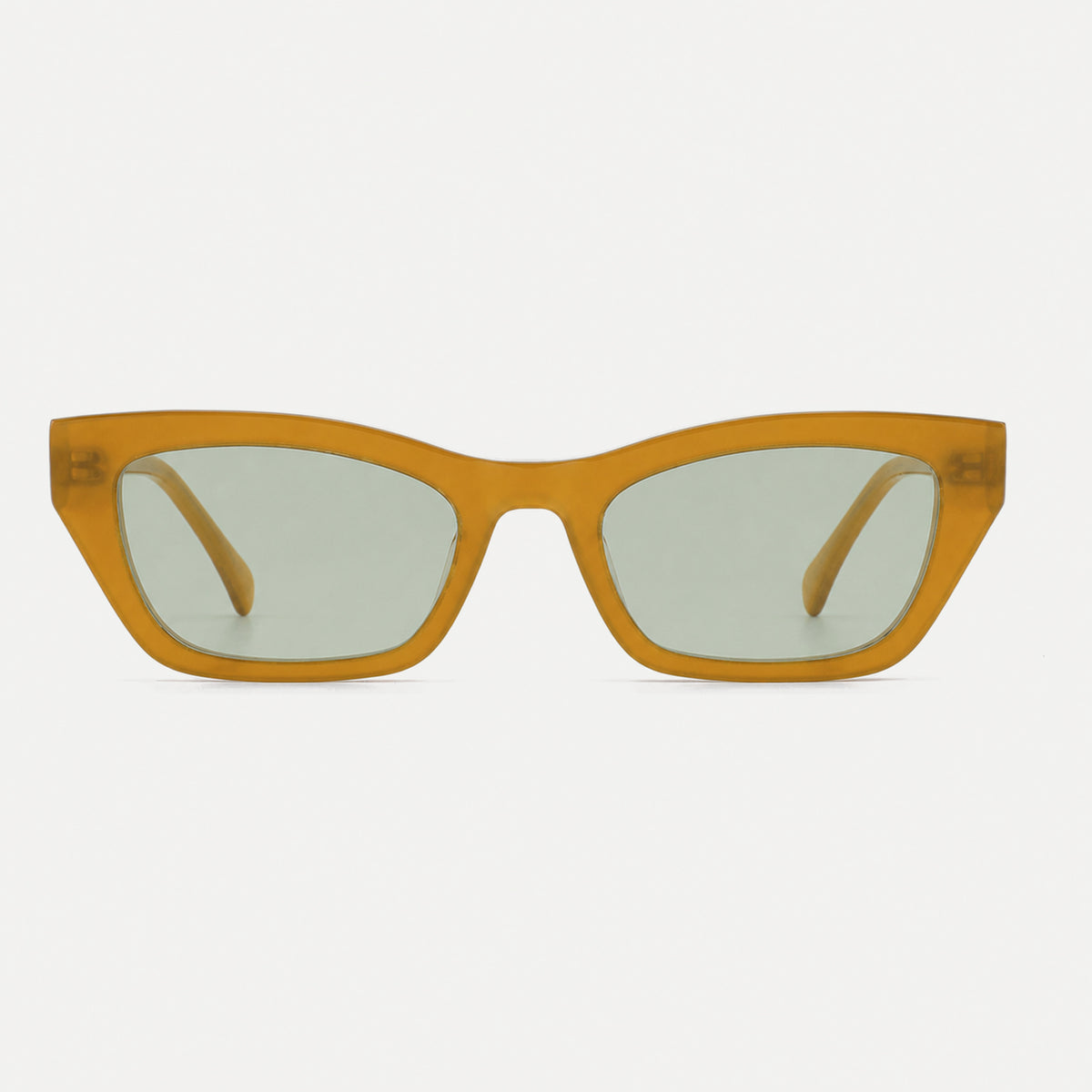 Lyra sunglasses - Crystal Amber / Light Green - front view