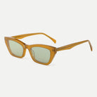 Lyra sunglasses - Crystal Amber / Light Green - 45-degree view