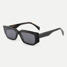 Zora sunglasses - Black Tortoise / Smoke - 45-degree view