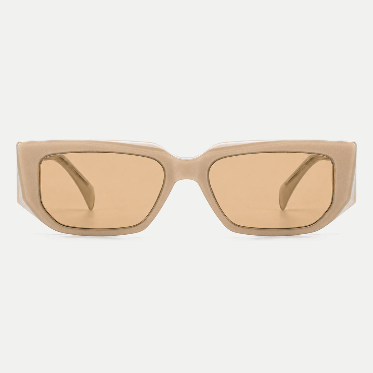 Zora sunglasses - Crystal Champagne / Amber - front view