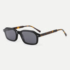 Cleo sunglasses - Black Tortoise / Smoke - 45-degree view