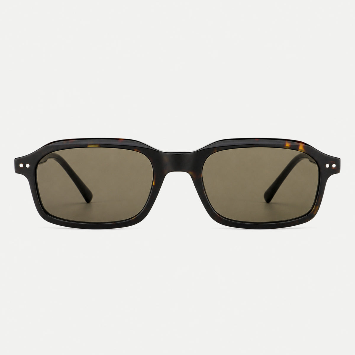 Cleo sunglasses - Black Tortoise / Olive - front view
