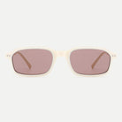 Cleo sunglasses - Ivory / Rose Brown - front view