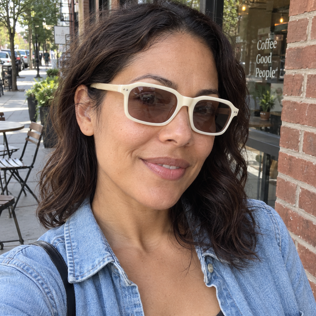 Cleo sunglasses - Ivory / Rose Brown - UGC